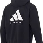 Moletom Adidas Basketball Fleece Hoodie Black