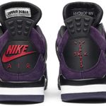 Tênis Travis Scott x Air Jordan 4 Retro Purple Suede
