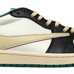 Tênis Travis Scott x  Air Jordan 1 Retro Low OG Green Black White