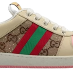 Tênis Gucci Screener GG Canvas Beige Pink