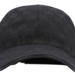 Boné Gucci Gg Baseball Black Logo All Over