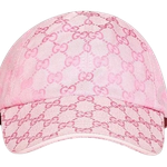 Boné Gucci Gg Baseball Canvas Pink Light