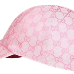Boné Gucci Gg Baseball Canvas Pink Light