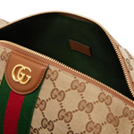 Bolsa Gucci Brown Vanity Gg Canvas Medium Top-Handle Bag
