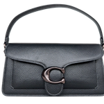 Bolsa Coach Polished Pebble Leather Tabby 26 Black