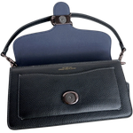 Bolsa Coach Polished Pebble Leather Tabby 26 Black