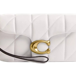 Bolsa Coach Tabby Chain Crossbody Bag 19 With Quilting Brass Chalk