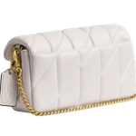 Bolsa Coach Tabby Chain Crossbody Bag 19 With Quilting Brass Chalk
