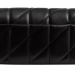 Bolsa Coach Tabby Chain Crossbody Bag 19 With Quilting Brass Black