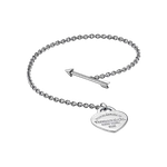 Pulseira Tiffany Lovestruck Sterling Silver Heart and Arrow