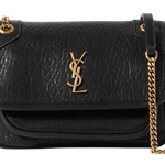 Bolsa Saint Laurent Niki Mini Crinkled-leather Shoulder Bag