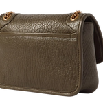 Bolsa Saint Laurent Niki Mini Crinkled-leather Shoulder Bag Army Green