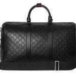 Bolsa Gucci Black Gg Emblem Medium Duffle Bag