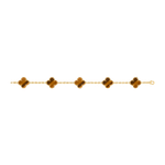 Pulseira Van Cleef Vintage Alhambra 5 motivos Olho de Tigre