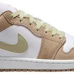 Tênis Air Jordan 1 Low Khaki Olive Aura Sail White