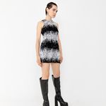 Vestido curto de paêtes 