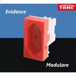 Kit 10 modulo Tomada 2p+t 20a Vermelha