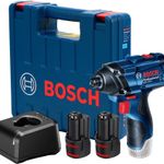 Bosch Chave De Impacto Gdr 120-Li 12V Com 2 Baterias 1 Carregador E Maleta