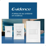 Kit 10 Conjunto Tomada Simples Placa 4x2 2p+t 10a Evidence