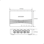 Switch 5 Portas Gigabit Rj45 Hikvision