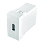 Módulo Tomada Usb Bivolt Branca 3285 Fame Modulare