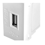 Módulo Tomada Usb Bivolt Branca 3285 Fame Modulare