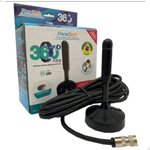 Antena Digital Interna e Externa 360° Flex c/Cabo de 5,0 metros - C/imã na base
