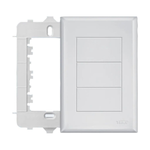 Placa Espelho 4x2 Cega Suporte Evidence Fame Cod 2883 Cor Branco
