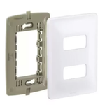 Placa Pial Legrand Zeffia para 2 módulos - Branco - 680182