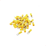 Terminal Pré-isolado Anel 4,0-6,0mm² Amarelo Furo 6,5mm -100 Unidades G20 TPA10606