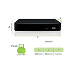  NVR 32 canais 1080p 2MP DCR-e Gravador Digital Alto Armazenamento Proteção de Surto Giga GS32NVR