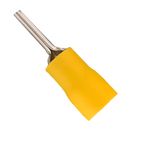 Terminal Tubular Pino 4,0-6,0mm - 25,5 Mm Amarelo - 100 Unidades