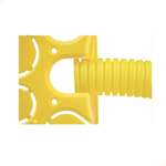 Kit C/10 Caixa De Embutir Drywall 4x4 Tramontina- Amarela