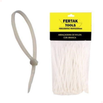 Abraçadeira Nylon Branca Enforca Gato 7,6 X 250 - 50 Peças