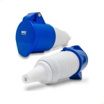 Tomada Industrial Móvel 32a Azul 9h Ip44