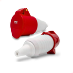 Tomada Industrial Móvel 16a 4p 380/440v Vermelha 6h Ip44
