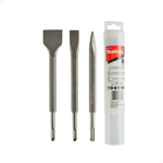 Kit Ponteiro/talhadeiras 230mm Sds-plus 3 Pç Makita D-71314