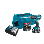 Parafusadeira 18v Bat 3ah Carreg E Mak-pac Dhp485rf1j Makita Cor Azul-turquesa Frequência Voltagem : 18 Volts 110v/220v