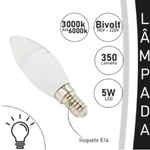 Lâmpada Inteligente Led Vela Smart 5w Wifi Rgb 9823 - Gaya 110v/220v