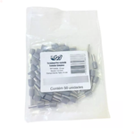 Terminal Tubo Simples 4,0mmx18mm Cinza 50 Unidades