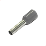 Terminal Tubo Simples 4,0mmx18mm Cinza 50 Unidades