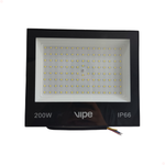 Refletor Led 200w Bivolt Quadrado Luz Branco Frio 6500k