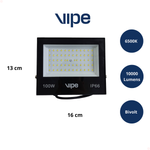 Refletor Led 100w Bivolt Luz 6500k Vipe-fl-100