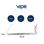 Fonte 5a Perfil Driver Slim 12v Fita Led Potência 60w Bivolt