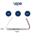 Fonte 3a Perfil Driver Slim 12v Fita Led Potência 36w Bivolt