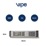 Fonte 15a Driver Slim 12v Fita Led Potência 180w Bivolt