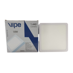 Painel Led Sobrepor Quadrado 18w Bivolt 6000k Branco Frio