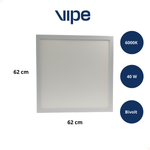 Painel Led Embutir Quadrado 40w Bivolt 6000k Branco Frio