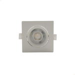 Spot Led Embutir Quadrado 5w Bivolt 3000k Branco Quente