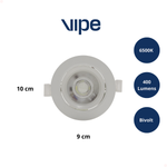 Spot Led Embutir Redondo 5w Bivolt 6500k Branco Frio